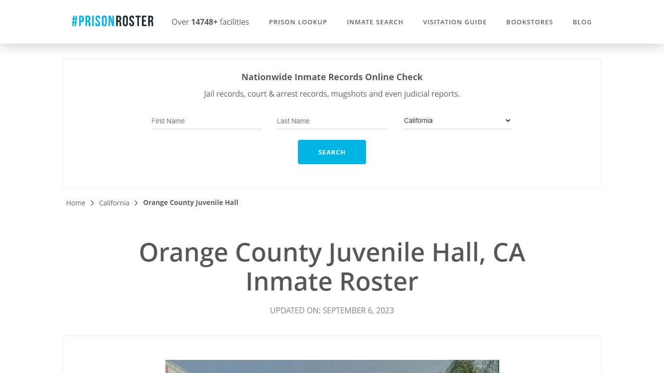 Orange County Juvenile Hall, CA Inmate Roster - Prisonroster